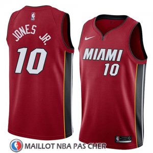 Maillot Miami Heat Derrick Jones Jr. No 10 Statement 2018 Rouge