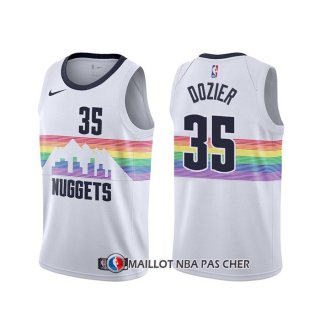 Maillot Denver Nuggets P.j. Dozier Ville Blanc