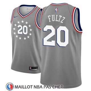 Maillot Philadelphia 76ers Markelle Fultz No 20 Ciudad 2018-19 Gris