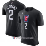 Maillot Manche Courte Los Angeles Clippers Kawhi Leonard Statement Noir
