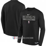 Maillot Manches Longues Sacramento Kings Practice Performance 2022-23 Noir