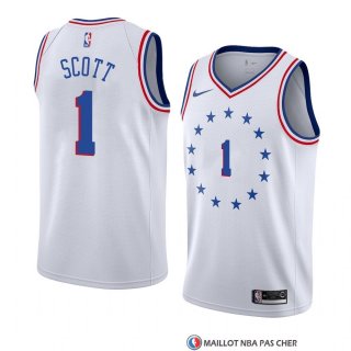 Maillot Philadelphia 76ers Mike Scott Earned 2018-19 Blanc