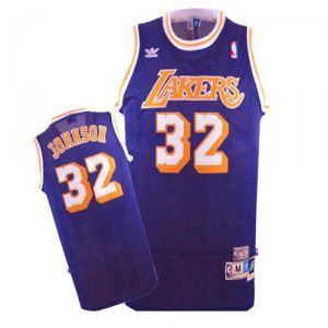 Maillot Los Angeles Lakers Johnson #32 Pourpre