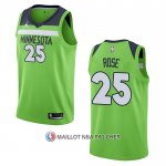 Maillot Minnesota Timberwolves Derrick Rose NO 25 Statement 2020-21 Vert