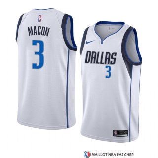 Maillot Dallas Mavericks Daryl Macon Association 2018-19 Blanc