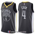 Maillot Golden State Warriors Quinn Cook The Town Statement 4 2017-18 Noir