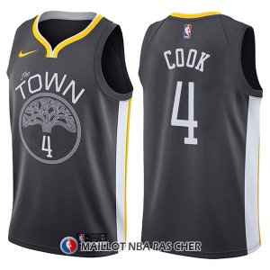 Maillot Golden State Warriors Quinn Cook The Town Statement 4 2017-18 Noir