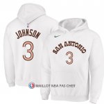 Veste a Capuche San Antonio Spurs Keldon Johnson Ville 2023-24 Blanc