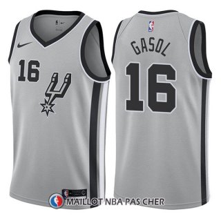 Maillot San Antonio Spurs Pau Gasol Statement 16 2017-18 Plata