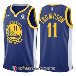Maillot Golden State Warriors Klay Thompson 11 2017-18 Bleu