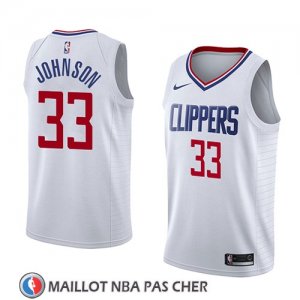 Maillot Los Angeles Clippers Wesley Johnson No 33 Association 2018 Blanc