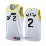 Maillot Utah Jazz Collin Sexton NO 2 Association 2022-23 Blanc