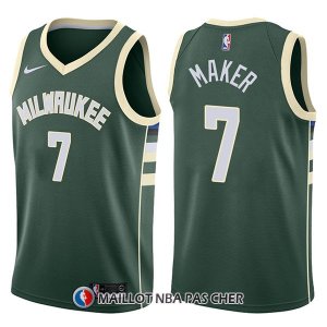 Maillot Milwaukee Bucks Thon Maker Swingman Icon 7 2017-18 Vert