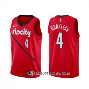 Maillot Portland Trail Blazers Maurice Harkless Earned Rouge