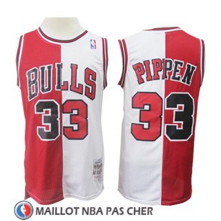 Maillot Chicago Bulls Scottie Pippen Retro Rouge Blanc