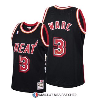 Maillot Miami Heat Dwyane Wade 2006 Finals MVP Retro Noir