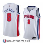 Maillot Detroit Pistons Henry Ellenson No 8 Association 2018 Blanc