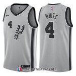 Maillot San Antonio Spurs Derrick White Statement 4 2017-18 Gris