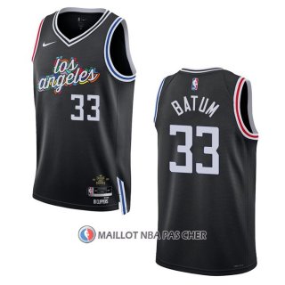 Maillot Los Angeles Clippers Nicolas Batum NO 33 Ville 2022-23 Noir