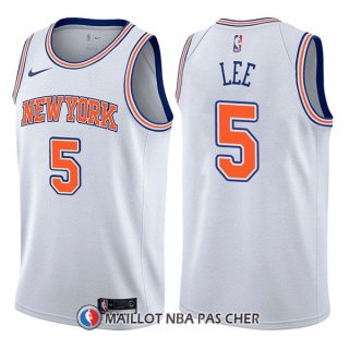 Maillot New York Knicks Courtney Lee Statement 5 2017-18 Blanc