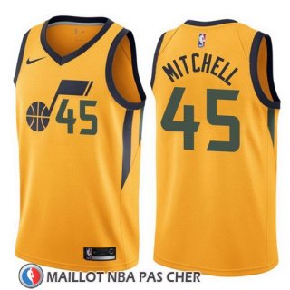 Maillot Jazz Donovan Mitchell 45 Statement 2017-18 Jaune