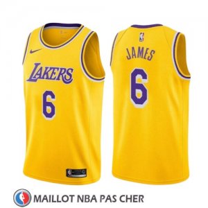 Maillot Los Angeles Lakers Lebron James Icon 2019 Jaune