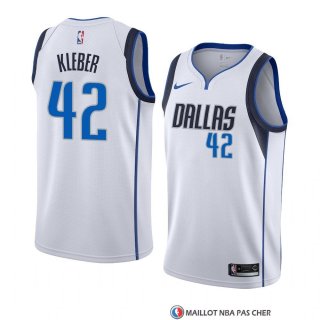 Maillot Dallas Mavericks Maxi Kleber Association 2018-19 Blanc