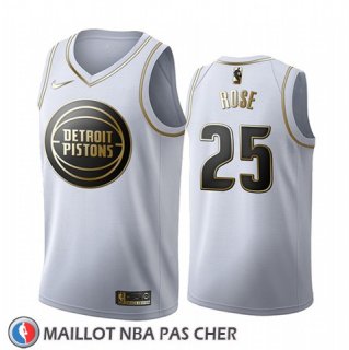 Maillot Golden Edition Detroit Pistons Derrick Rose 2019-20 Blanc