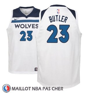 Maillot Enfant Minnesota Timberwolves Jimmy Butler No 23 2017-18 Blanc