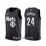 Maillot Brooklyn Nets Noah Vonleh Earned 2020-21 Noir