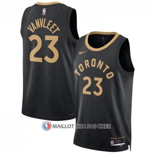 Maillot Tornto Raptors Fred Vanvleet NO 23 Ville 2022-23 Noir