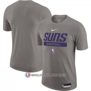 Maillot Manche Courte Phoenix Suns Practice Performance 2022-23 Gris