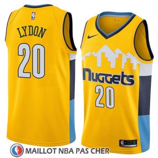 Maillot Denver Nuggets Tyler Lydon No 20 Statement 2018 Jaune