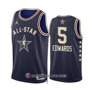 Maillot All Star 2024 Minnesota Timberwolves Anthony Edwards NO 5 Bleu