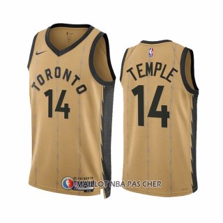 Maillot Toronto Raptors Garrett Temple NO 14 Ville 2023-24 Or