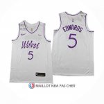 Maillot Minnesota Timberwolves Anthony Edwards NO 5 Classic 2024 Blanc