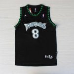 Maillot retro de Sprewell Minnesota Timberwolves #8 Noir