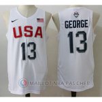 Maillot NBA Twelve USA Dream Team George 13# Blanc