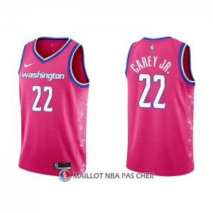 Maillot Washington Wizards Vernon Carey JR. NO 22 Ville 2022-23 Rosa