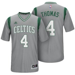 Maillot Manche Courte Celtics Thomas 4 Gris