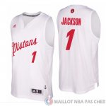Maillot Jackson Detroit Pistons Noel #1 Blanc