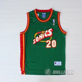 Maillot Seattle Supersonics Payton Sonics #20 Vert