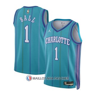 Maillot Enfant Charlotte Hornets LaMelo Ball NO 1 Classic 2023-24 Vert