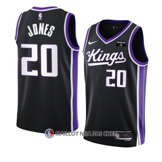 Maillot Sacramento Kings Colby Jones NO 20 Icon 2023-24 Noir