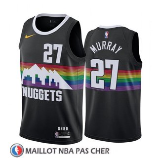 Maillot Denver Nuggets Jamal Murray Ville 2019-20 Noir
