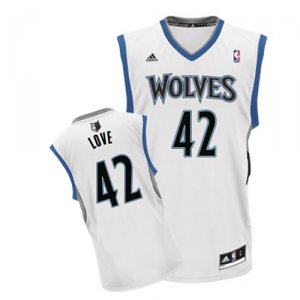 Maillot Blanc Love Minnesota Timberwolves Revolution 30