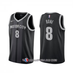 Maillot Detroit Pistons Jordan Bone Ville Noir