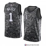 Maillot San Antonio Spurs Lonnie Walker Ville 2018 Gris2