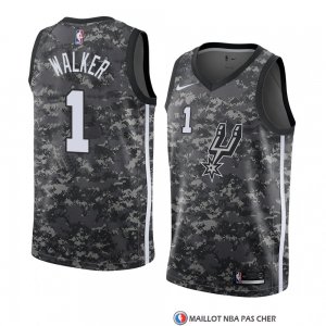 Maillot San Antonio Spurs Lonnie Walker Ville 2018 Gris2