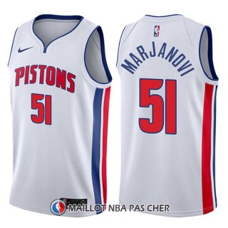 Maillot Detroit Pistons Boban Marjanovic Association 51 2017-18 Blanc